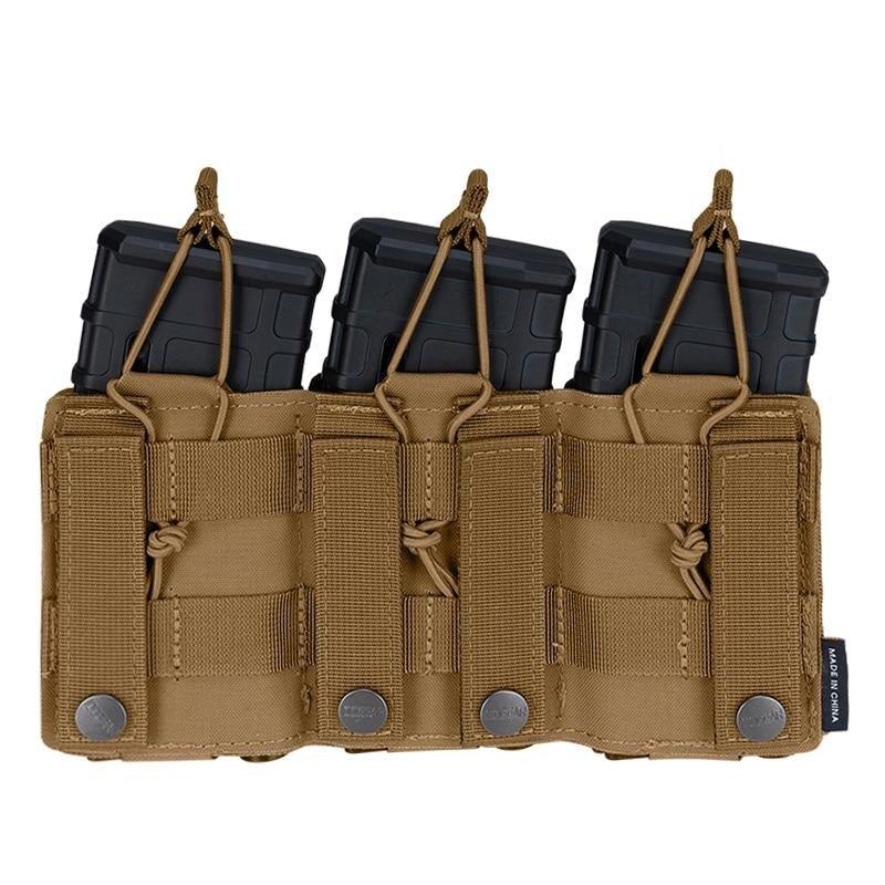 Porte chargeur triple 5.56 avec 9mm - Idogear - SoftGun