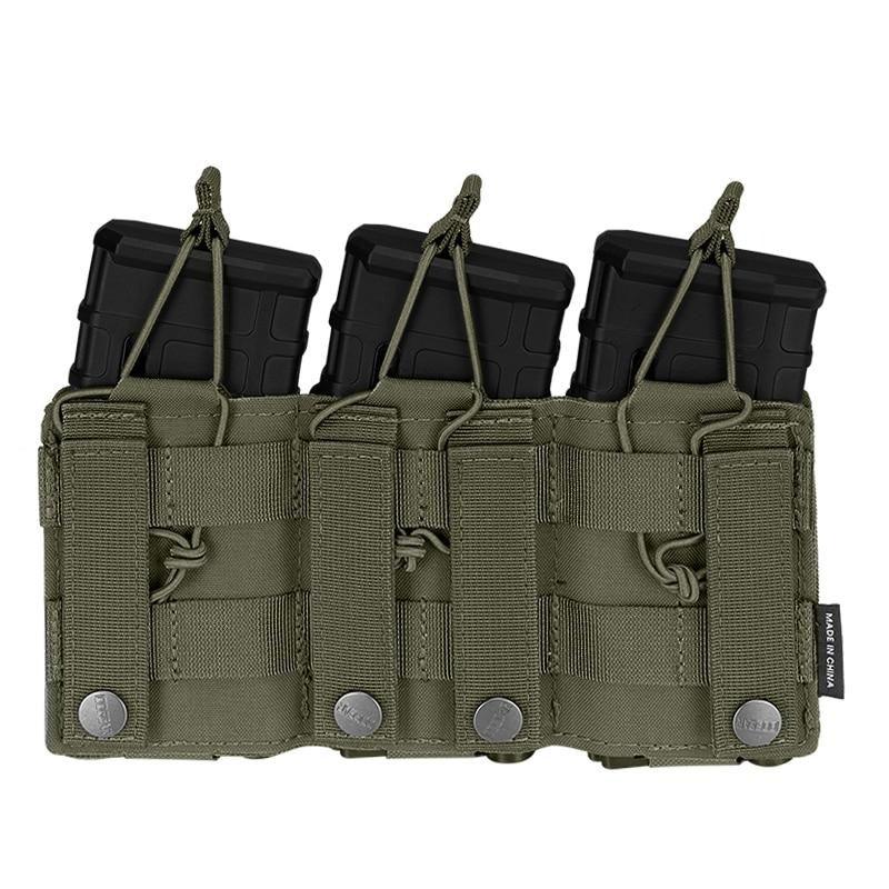 Porte chargeur triple 5.56 avec 9mm - Idogear - SoftGun