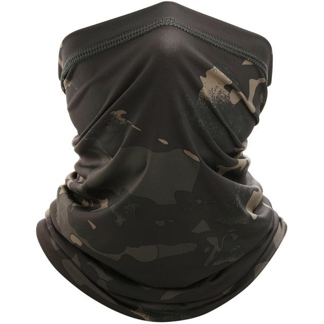 Cache Cou Camouflage Noir