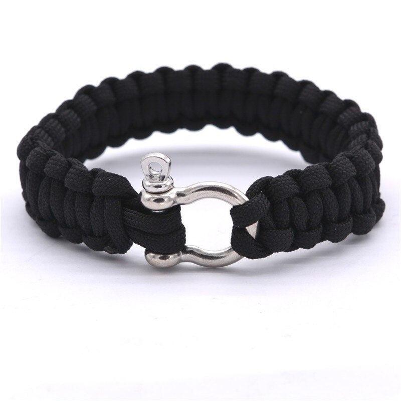 Bracelet Paracorde Manille Noir