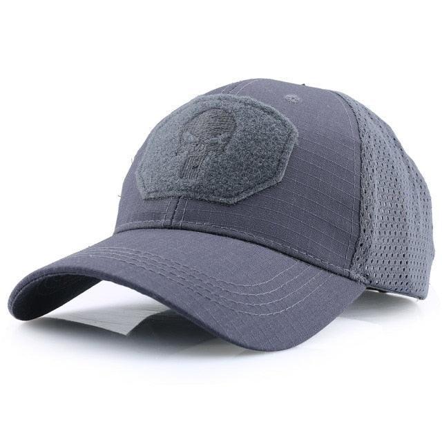 Casquette Gris Tête de Mort