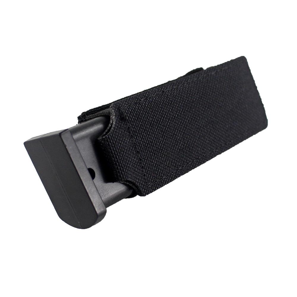Porte chargeur 9mm MOLLE Noir poche chargeur tactique militaire Nylon Pistolet pour gilet Airsoft