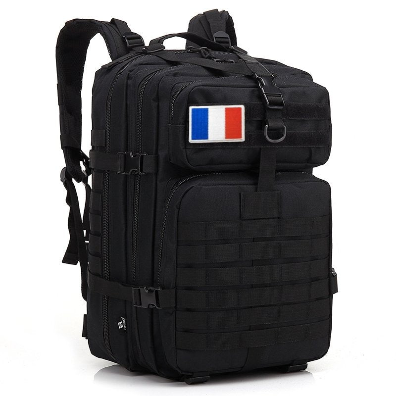 YOREPEK Grand sac à dos militaire pour homme - 45 l - Étanche - Armée militaire - Molle Assault - Survie tactique - Pour camping, trekking, randonnée, pêche, voyage, travail, noir YOREPEK Grand sac à dos militaire pour homme - 45 l - Étanche - Armée militaire - Molle Assault - Survie tactique - Pour camping, trekking, randonnée, pêche, voyage, travail, noir