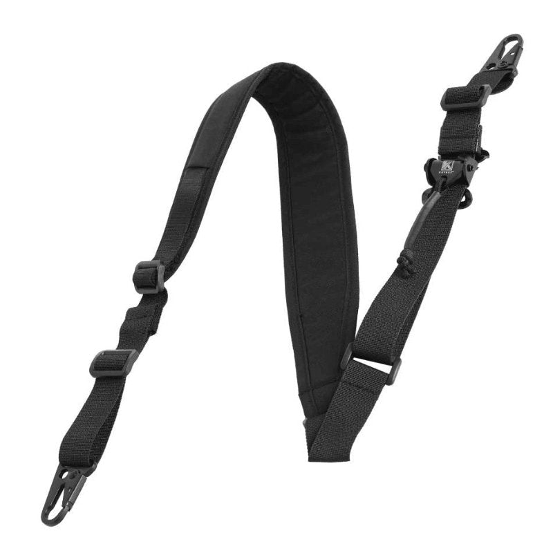 Sangle 2 points tactique épaule réglable ajustable réplique fusil Noir militaire tactique AEG GBB élingue de combat Airsoft Tactique Strap