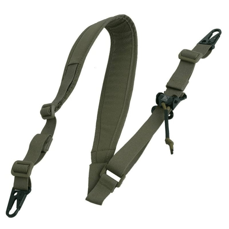 Sangle 2 points tactique épaule réglable ajustable réplique fusil RG vert foncé ranger green militaire tactique AEG GBB élingue de combat Airsoft Tactique Strap