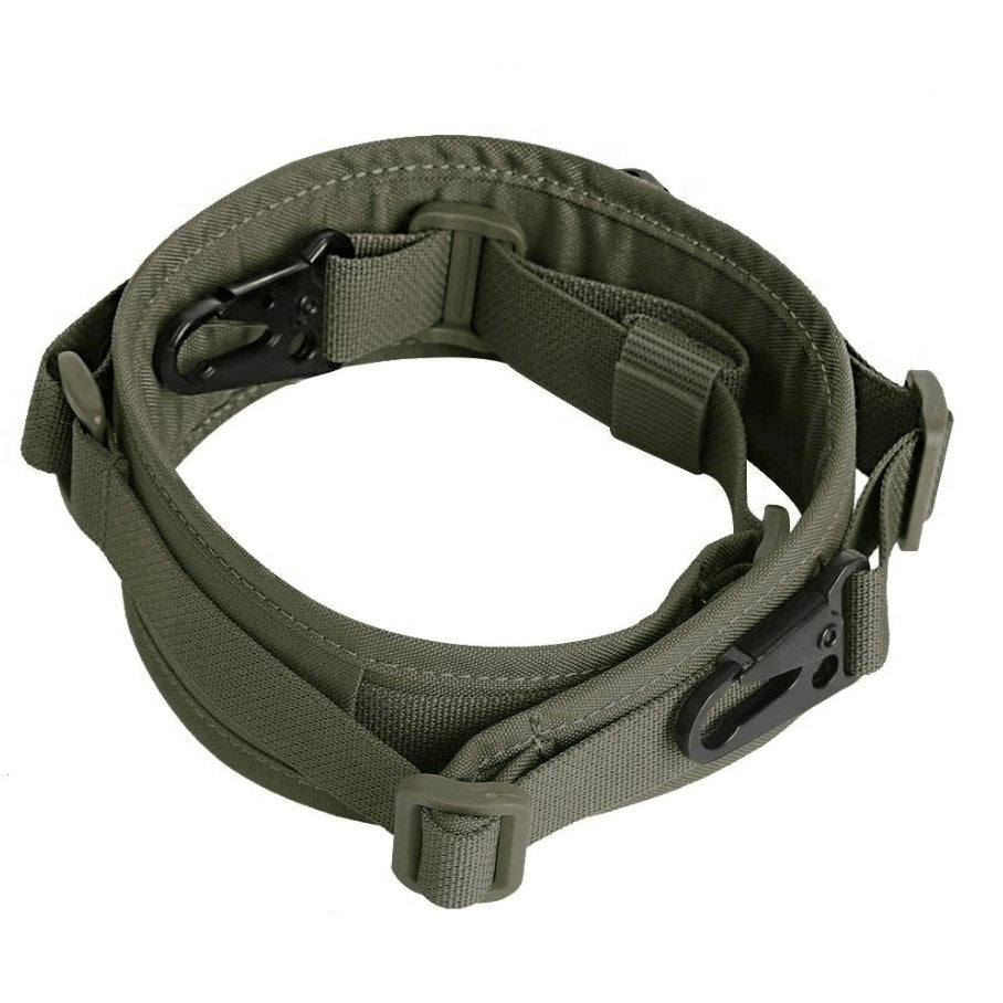 Sangle 2 points tactique épaule réglable ajustable réplique fusil RG vert foncé ranger green militaire tactique AEG GBB élingue de combat Airsoft Tactique Strap