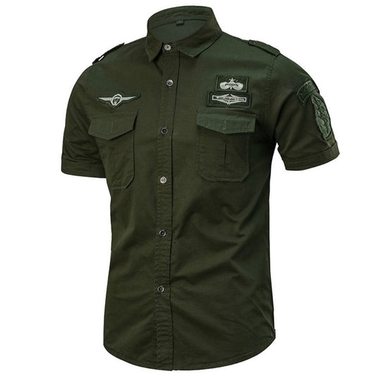 Chemise Militaire Homme Manche Courte