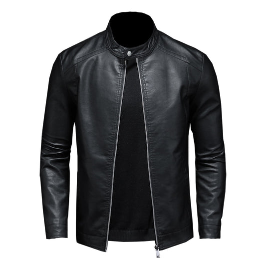 Veste en Cuir PU Noir
