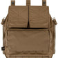 Panneau zippée de stockage Krydex CB marron foncé pour gilets tactiques CPC, AVS et JPC2.0 poche stockage 3 compartiments pour arrière gilet militaire repro Airsoft