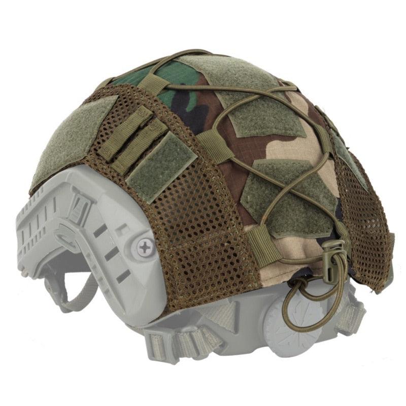 Couvre casque camo WLD Woodland tactique airsoft housse casque tactique militaire camouflage camo pour casque de protection FAST FMA helmet cover Airsoft