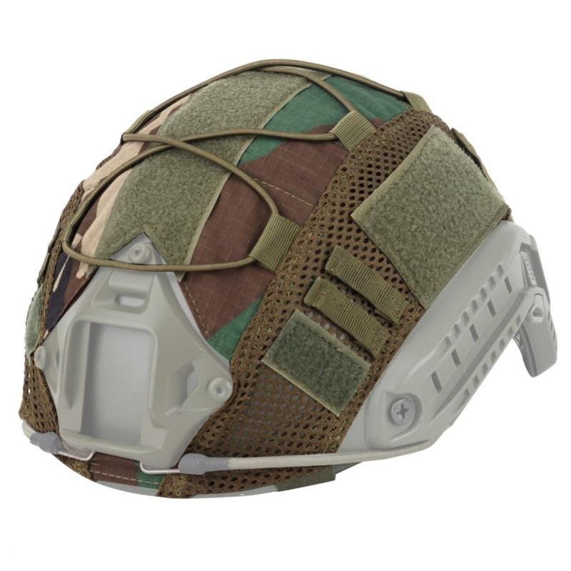 Couvre casque camo WLD Woodland tactique airsoft housse casque tactique militaire camouflage camo pour casque de protection FAST FMA helmet cover Airsoft