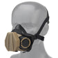 Masque Respiratoire ABS repro SOTR pas cher  tactique militaire pour l'Airsoft masque à gaz fantaisiste TAN marron avec filtre modulable OpsCore Reproduction ABS