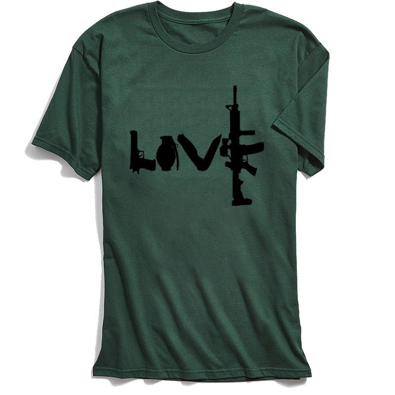 T-Shirt Militaire Amour Vert