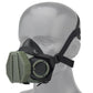 Masque Respiratoire ABS repro SOTR  tactique militaire pas cher pour l'Airsoft masque à gaz fantaisiste AG army green vert foncé avec filtre modulable OpsCore Reproduction ABS