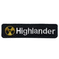 Patch brodé personnalisé Airsoft avec signe radioactif jaune patch militaire patch tactique brodé personnalisable patch highlander Airsoft