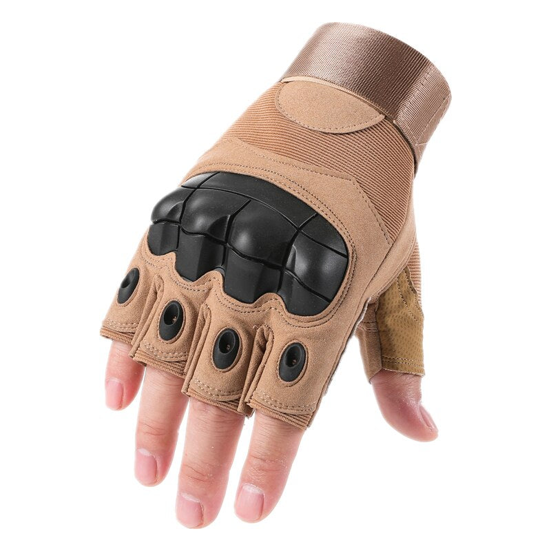 NuCamper Gants Tactiques Demi-Doigts Militaires pour Hommes, Gants Airsoft  sans Doigts à écran Tactile pour Moto, entraînement au Combat, tir, Chasse,  Sports de Plein air (Army Green, S) : : Mode