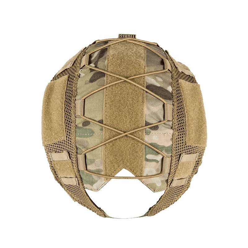 Couvre casque FAST PJ MC Multicam camouflage housse de casque Airsoft avec Velcro pour casque militaire tactique homme et femme  accessoire OneTigris helmet cover