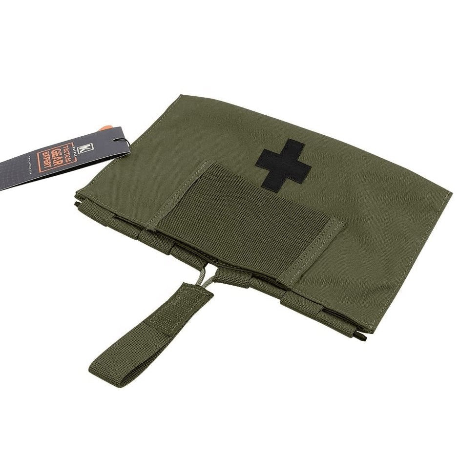 Pochette médical utilitaire IFAK medic pouch de combat militaire ouverture rapide tactique vert cordura RG ranger green Airsoft