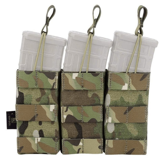 Porte chargeur 5.56 .223 triple molle 3 compartiments étui chargeur réplique MC multicam camo camouflage airsoft