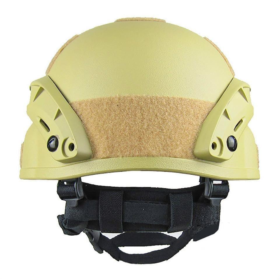 Casque MICH 2000 Airsoft Jaune équipement fast fma protection tactique militaire Airsoft casque Noir populaire avec Velcro homme femme Unisexe avec rail et support NVG Airsoft