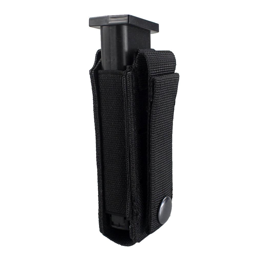 Porte chargeur 9mm MOLLE Noir poche chargeur tactique militaire Nylon Pistolet pour gilet Airsoft