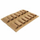 Porte 14 cartouches MOLLE plateforme stockage cartouches fusil à pompe DE marron foncé pour gilet tactique militaire calibre 12 Airsoft cartouchière