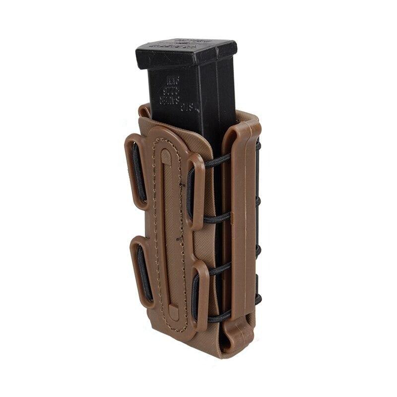 Porte chargeur 9mm softshell G-code DE marron rigide étui chargeur réplique militaire glock Airsoft