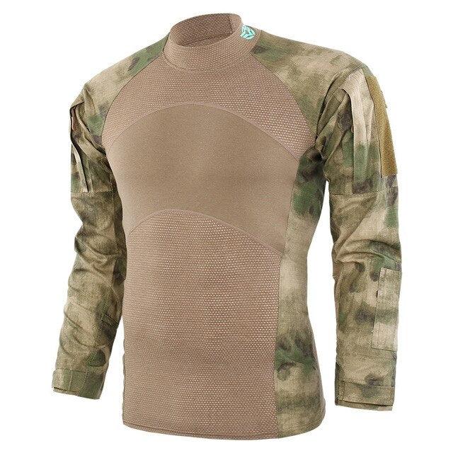 Combat shirt de combat ATAC FG coton camouflage esdy camo camouflage tactique homme femme Airsoft